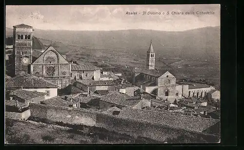 AK Assisi, Il Duomo e S. Chiara dalla Cittadella