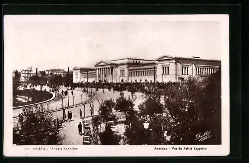 AK Athen, Ansicht vom Zappeion Palast