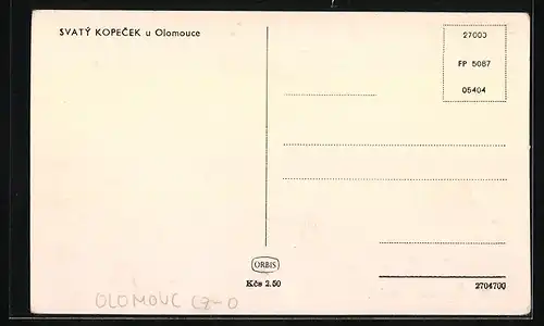 AK Svatý Kopecek u Olomouce, Ortspartie