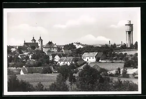 AK Chrast, Ortsansicht aus der Vogelschau