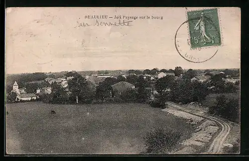 AK Beaulieu, Joli Paysage sur le bourg