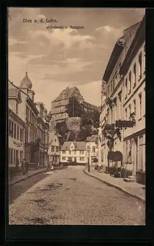 AK Diez a. d. Lahn, Wilhelmstrasse und Rezeptur