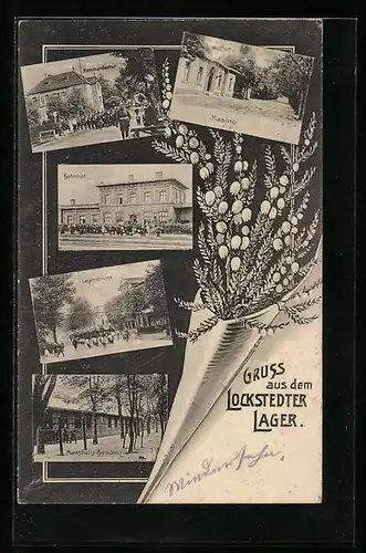 AK Lockstedter Lager, Kasino, Bahnhof, Lagerstrasse