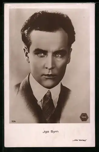 AK Schauspieler Igo Sym mit strengem Blick