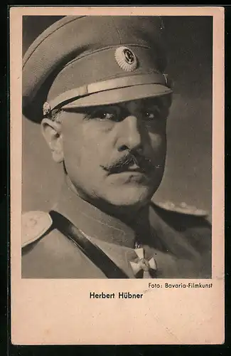 AK Schauspieler Herbert Hübner in Uniform