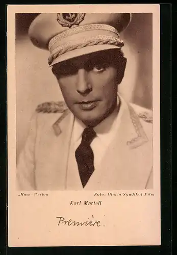 AK Schauspieler Karl Martell in Uniform