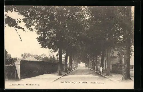 AK St-Germain-s /Gartempe, Route Nationale