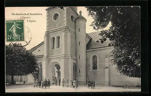 AK St-Genest-d`Ambière, L`Église