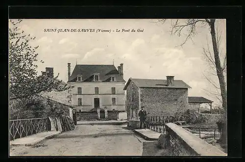AK Saint-Jean-de-Sauves, Le Pont du Gué