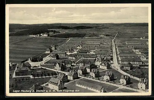 AK Stetten a. k. M., Fliegeraufnahme des Lagers Heuberg