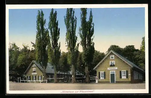 AK Berlin-Wannsee, Gasthaus zur Pfaueninsel