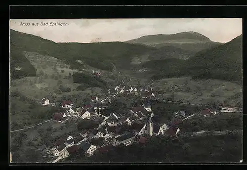 AK Bad Eptingen, Gesamtansicht aus der Vogelschau