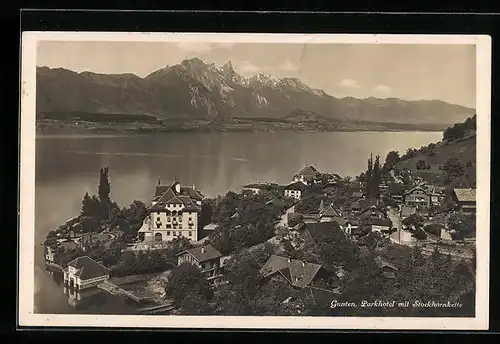 AK Gunten, Parkhotel mit Stockhornkette