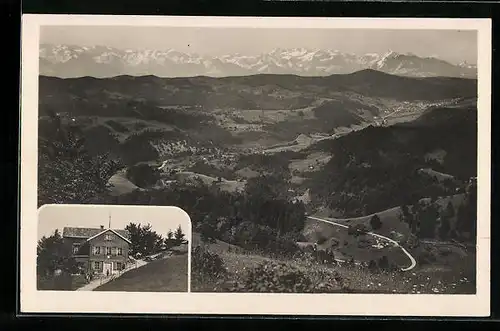 AK Hörnlikulm, Blick ins Tösstal und die Berneralpen