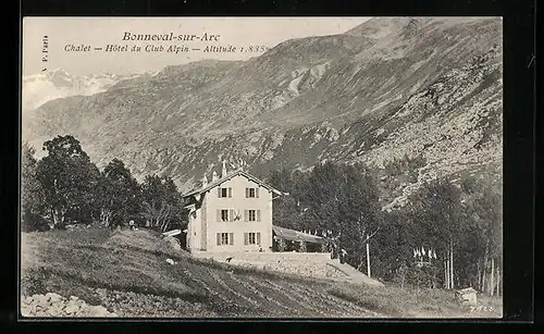 AK Bonneval-sur-Arc, Chalet, Hotel du Club Alpin