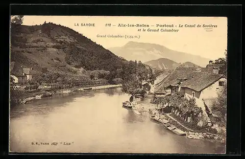AK Savières, Le Canal et le Grand Colombier