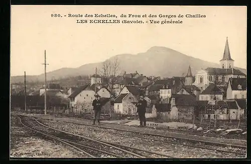 AK Les Echelles, Vue générale