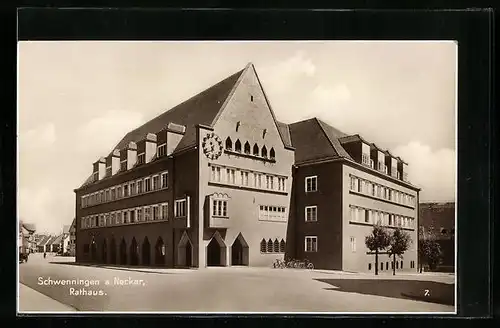 AK Schwenningen a. N., am Rathaus