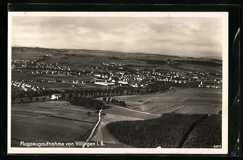 AK Villingen i. B., Gesamtansicht, Flugzeugaufnahme