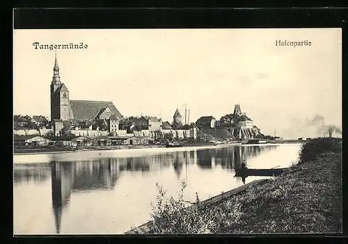 AK Tangermünde, Hafenbild