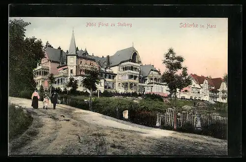 AK Schierke / Harz, Hotel Fürst zu Stolberg