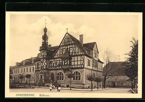AK Harzgerode, am Rathaus