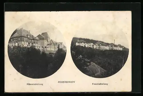 AK Roderbirken, Gebäudeansicht, Männer- und Frauenabteilung