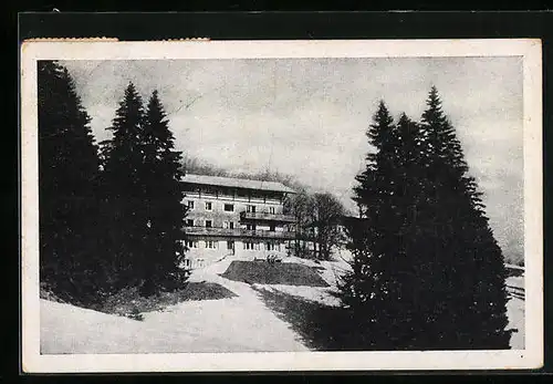 AK Feldberg / Schwarzwald, Hotel Jägermatte im Winter