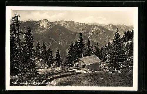 AK Fischbachau, Hubertushütte am Breitenstein