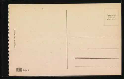 AK Kleines Mädchen mit zwei Kaninchen auf einer Wiese