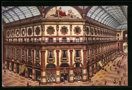 AK Milano, Ottagono della Galleria Vittorio Emanuele