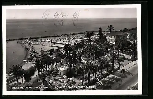 AK Sanremo, Riviera dei Fiori, Giardini e Spiaggia Imperatrice