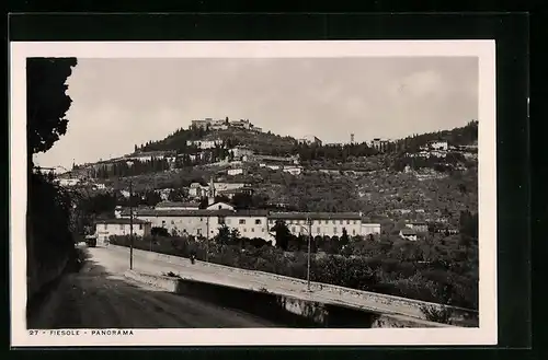 AK Fiesole, Panoramaansicht der Stadt