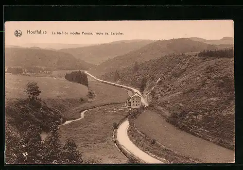 AK Houffalize, Le bief du moulin Poncin, route de Laroche