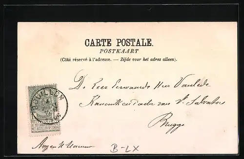 AK Bouillon, Vue du Chateau et l`entree du Tunnel