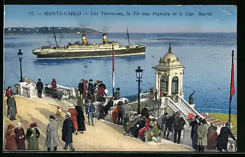 AK Monte-Carlo, Les Terrasses, le Tir aux Pigeons et le Cap martin