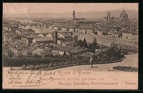 AK Firenze, Panoramaansicht der Stadt