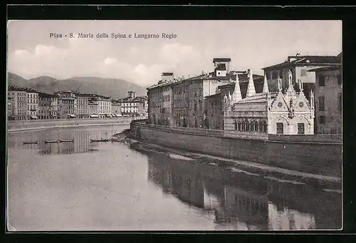 AK Pisa, S. Maria della Spina e Lungarno Regio