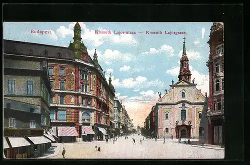 AK Budapest, Kossuth Lajos-utcza