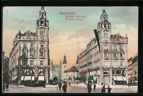 AK Budapest, infront of the Klotild-Palais