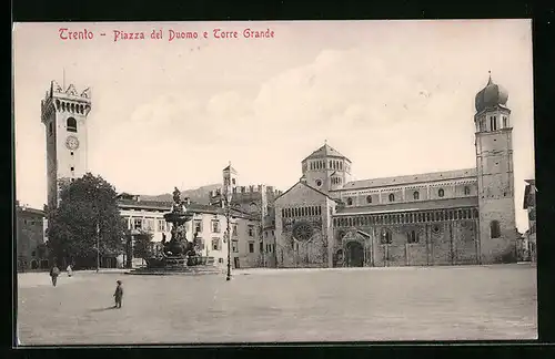 AK Trento, Piazza del Duomo e Torre Grande