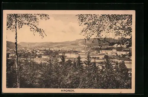 AK Hronov, Blick auf die gesamte Stadt