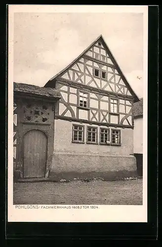 AK Pohlgöns, Fachwerkhaus von 1608