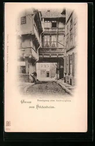 AK Hildesheim, Durchgang zum Andreasplatz