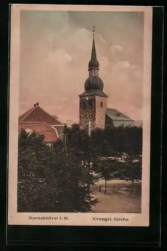 AK Sprockhövel i. W., Evangel. Kirche