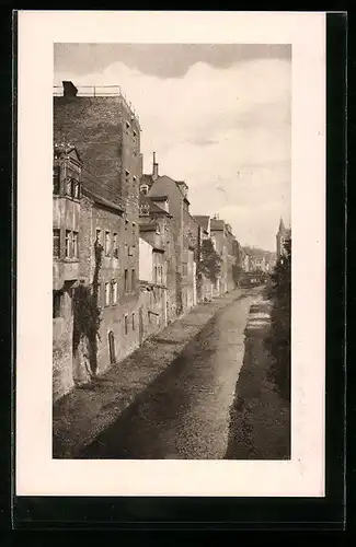 AK Alt-Meissen, Blick von der Schulbrücke