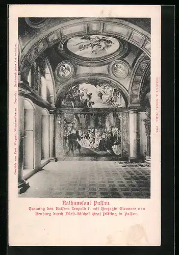 AK Passau, Blick in den Rathaussaal