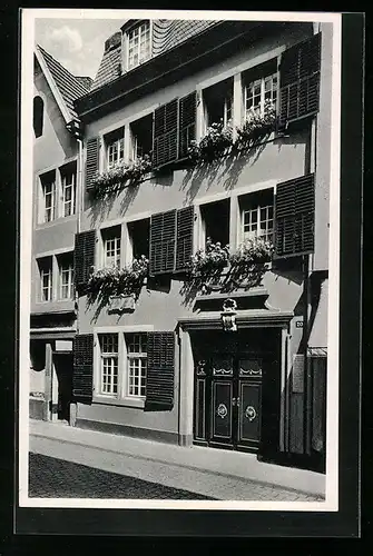 AK Bonn a. Rh., Beethovenhaus in der Bonngasse