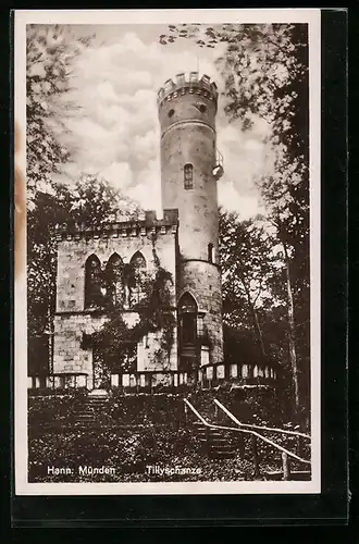 AK Hann. Münden, Tillyschanze mit Turm