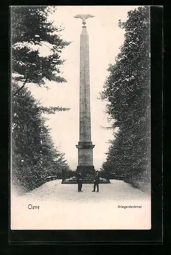 AK Cleve, am Kriegerdenkmal